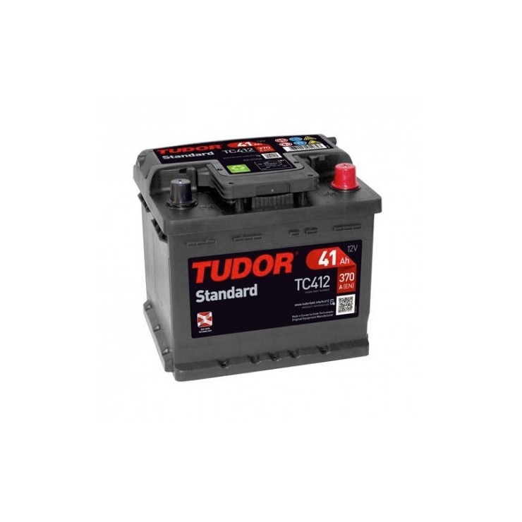 Batería de coche TUDOR  STANDARD. 41Ah-370EN-Modelo TC412delo TB442