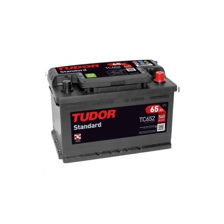 Batería de coche TUDOR  STANDARD. 65Ah-540EN-Modelo TC652