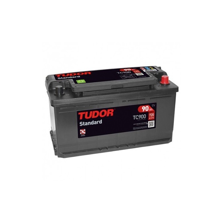 Batería de coche TUDOR STANDARD. 90Ah-720EN-Modelo TC900