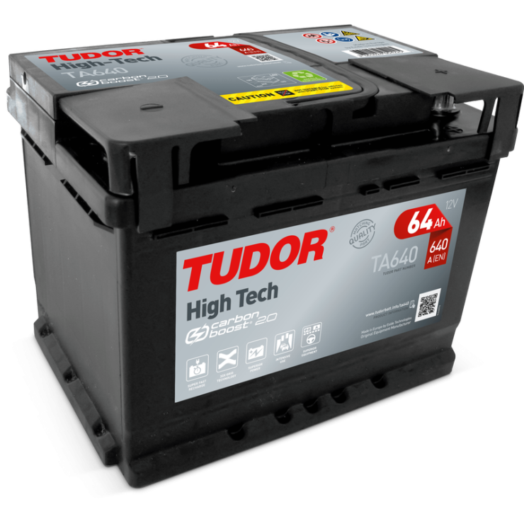 Batería de coche TUDOR High Tech. 64Ah-640EN-Modelo TA640