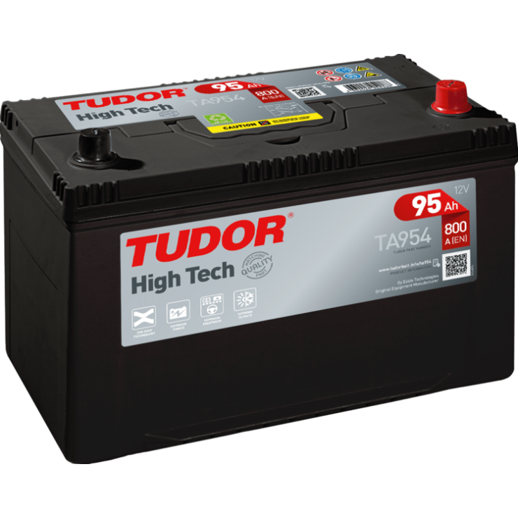 Batería de coche TUDOR STANDARD. 90Ah-720EN-Modelo TC900
