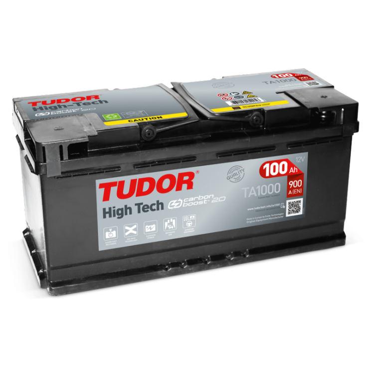 Batería de coche TUDOR High Tech. 100Ah-900 EN-Modelo TA1000