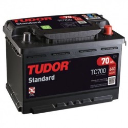 Batería de coche TUDOR STANDARD. 70Ah-640EN-Modelo TC700